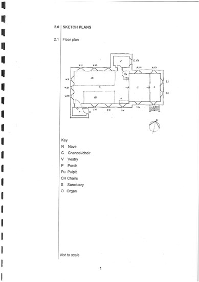 All Saints Church Bwlch Plan