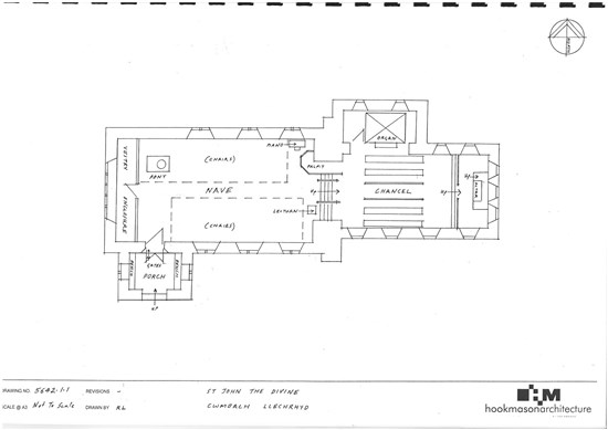 Cwmbach Lechrhyd Church plan