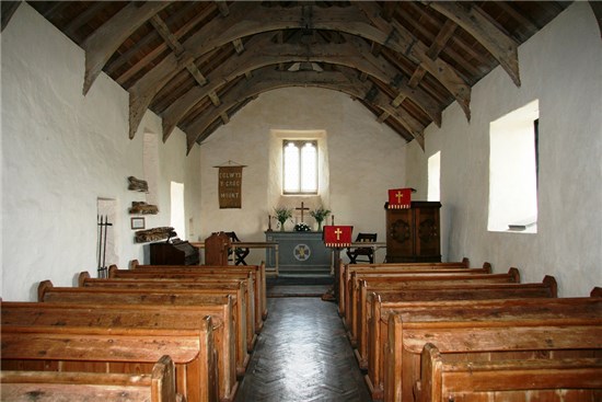 Interior of Holy Cross Church Mwnt