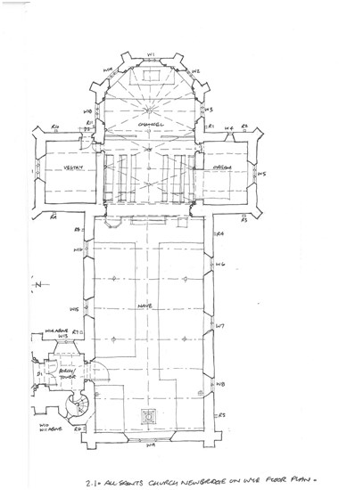 Newbridge-on-Wye Church plan